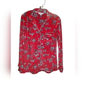 Secret Treasure Floral Red Top & Bottom Matching Set